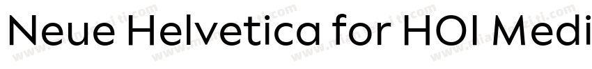 Neue Helvetica for HOI Medium字体转换
